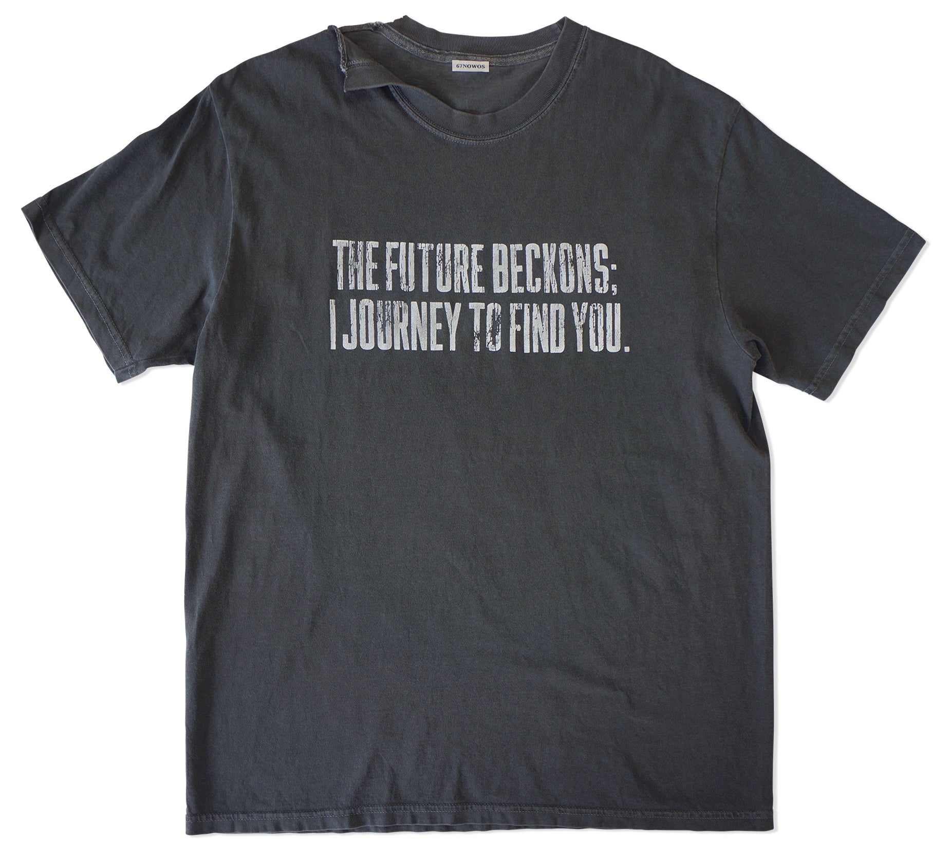 67 nowos ロゴTシャツ 67nowos striped t-shirt-67ノーウォスストライプTシャツ-nowos