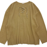 Waffle Lace Up Top (NOWOS) ※ご予約アイテム。