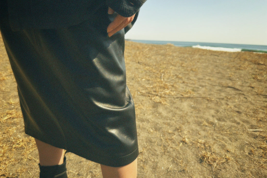 Leather Midi Skirt (NOWOS)