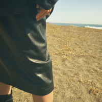 Leather Midi Skirt (NOWOS)