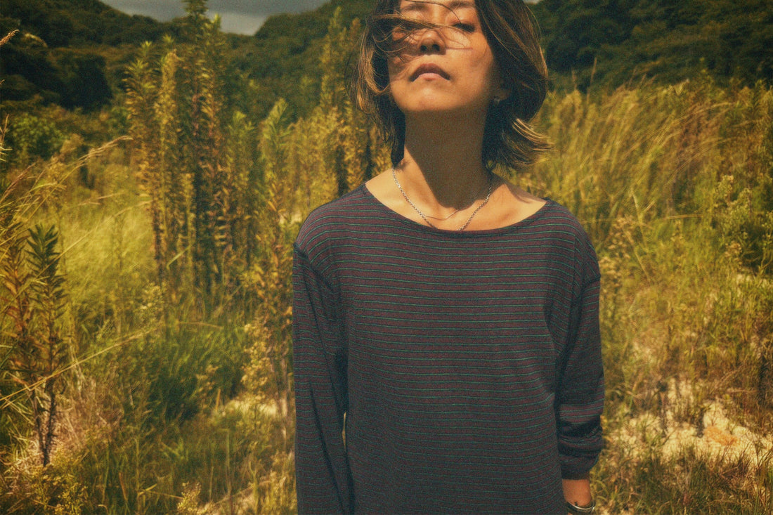 Stripe Long Sleeve Top (NOWOS) ※ご予約アイテム。