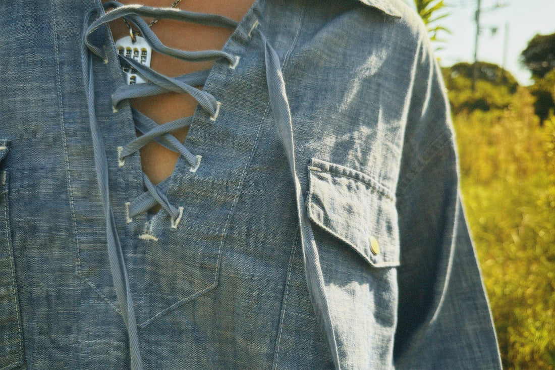 Lace Up Shirt (NOWOS) ※ご予約アイテム。