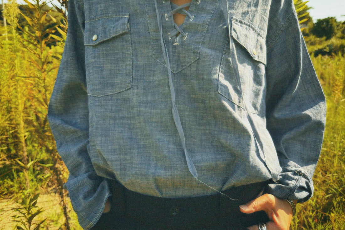 Lace Up Shirt (NOWOS) ※ご予約アイテム。