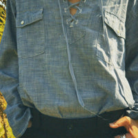 Lace Up Shirt (NOWOS) ※ご予約アイテム。