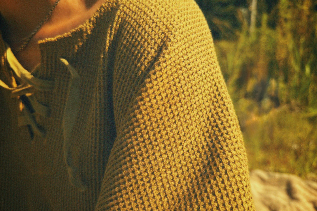 Waffle Lace Up Top (NOWOS) ※ご予約アイテム。