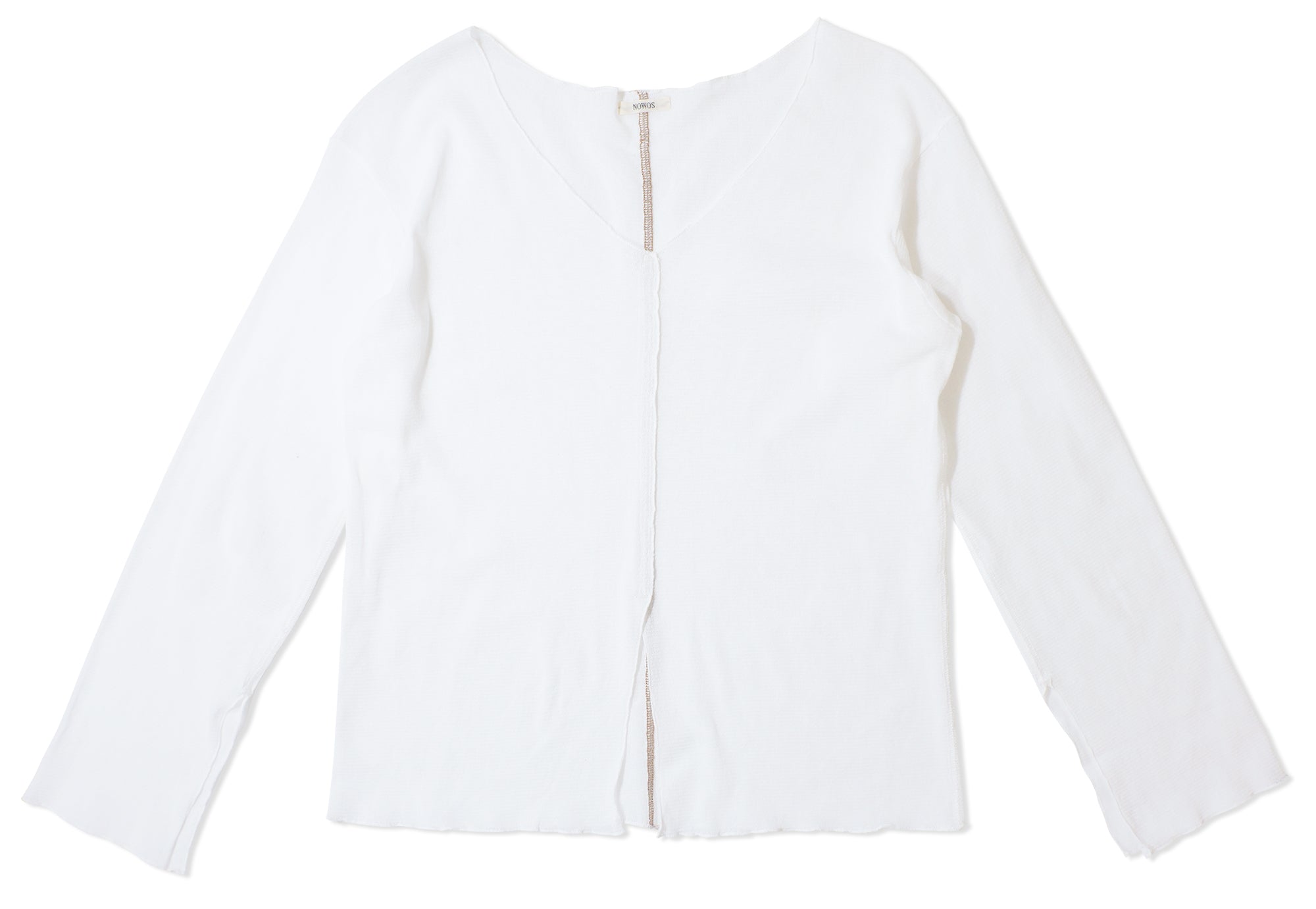 NOWOS/Slab Cut and sew (white) カットソー　白 NOWOS / Slab Cut and sew (White) | JUQUI Online