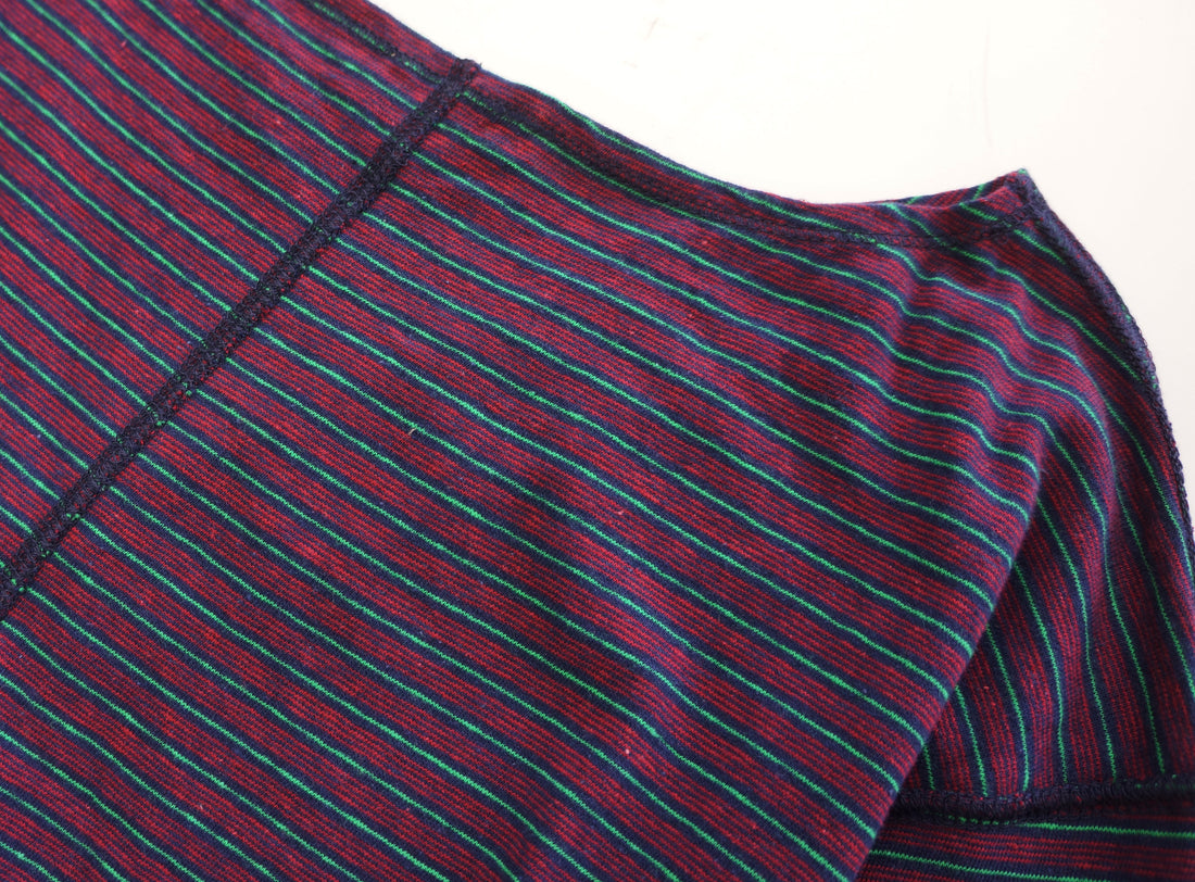 Stripe Long Sleeve Top (NOWOS) ※ご予約アイテム。