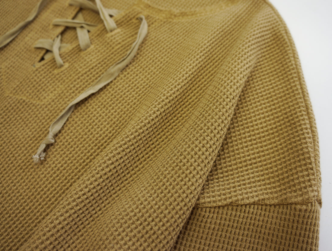 Waffle Lace Up Top (NOWOS) ※ご予約アイテム。