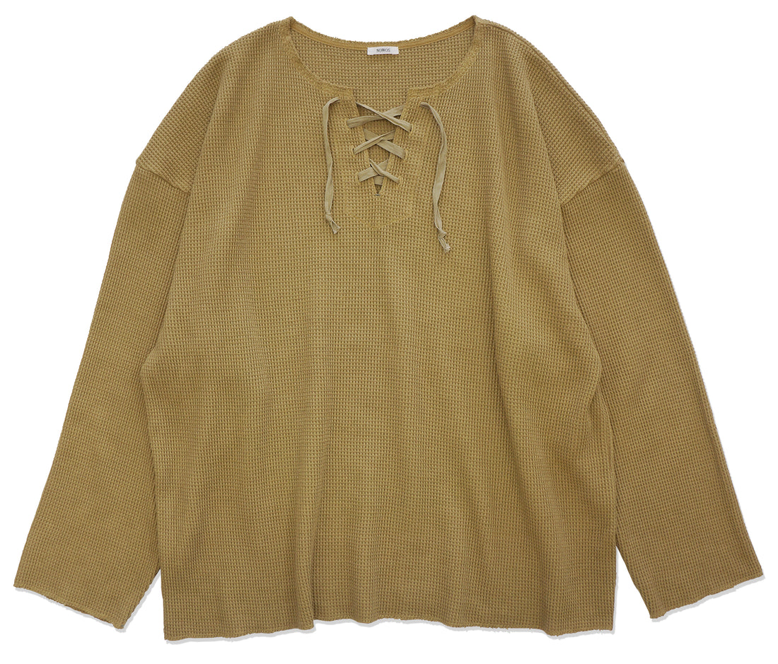 Waffle Lace Up Top (NOWOS) ※ご予約アイテム。