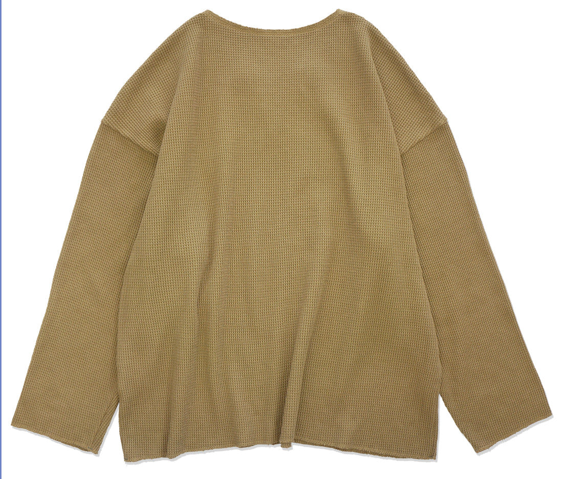 Waffle Lace Up Top (NOWOS) ※ご予約アイテム。
